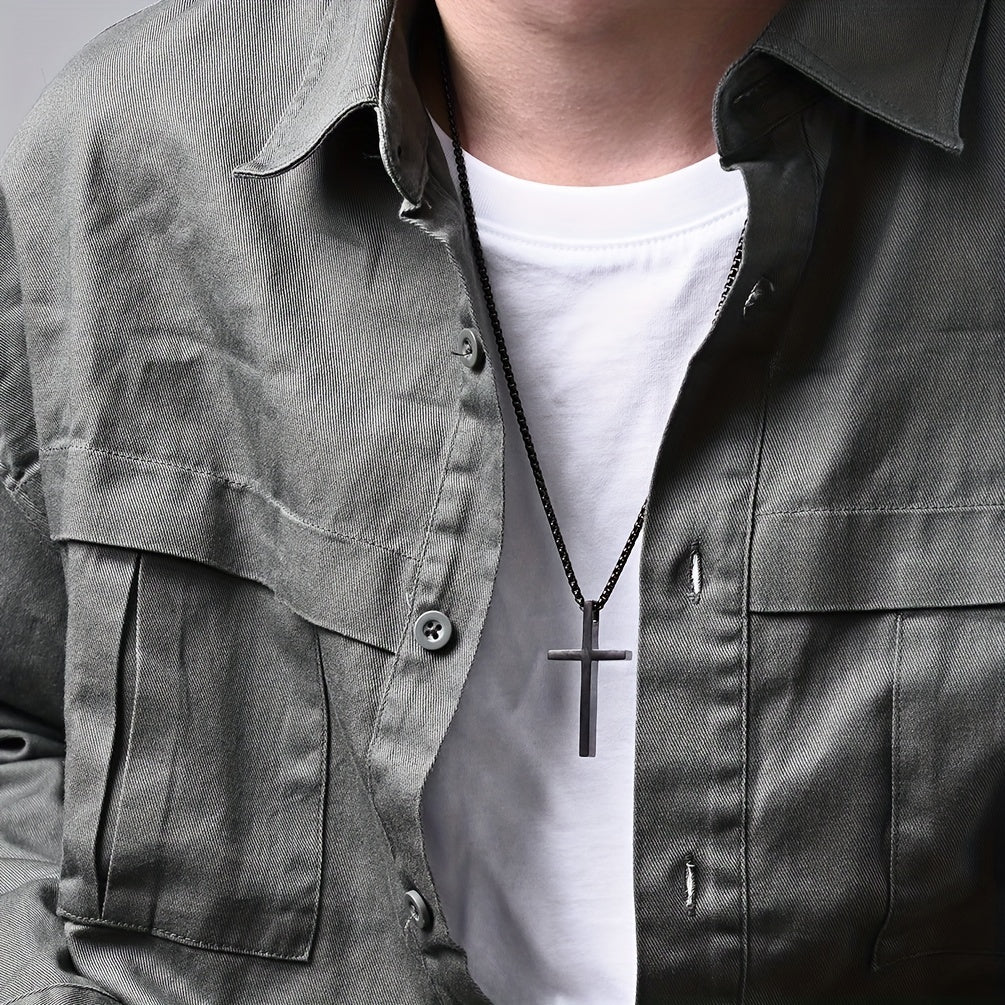 1pc Croix Chaine collier Homme/Femme