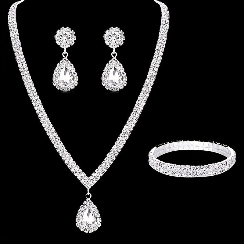 Set de Bijoux Femme Luxueux Diamant