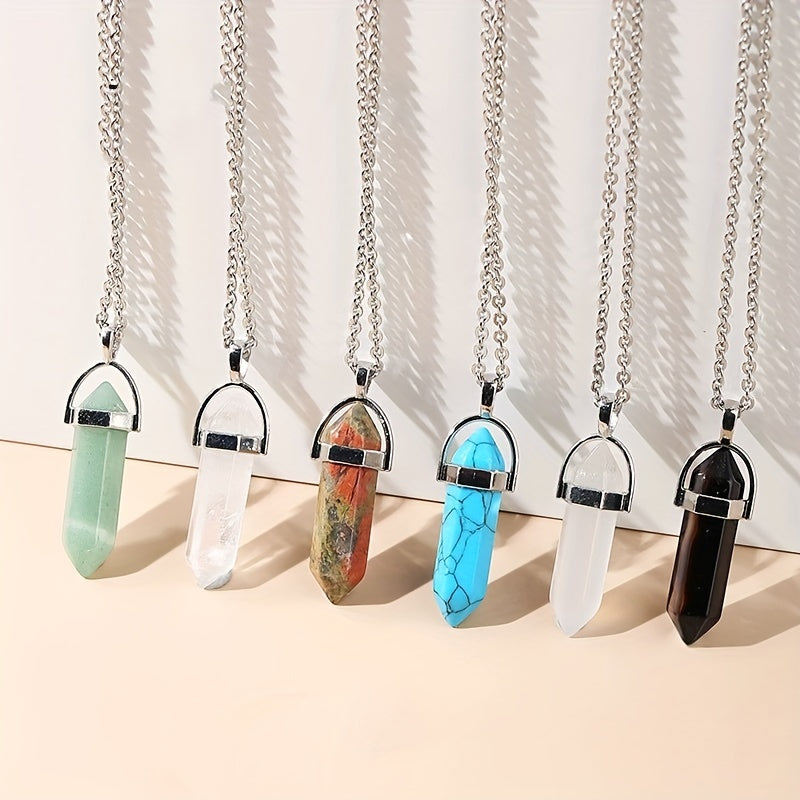 1pc Chaine Avec Pendentif Cristal