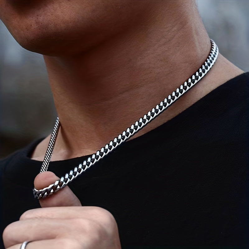 1pc Chaine Homme 3/5/7mm Titane