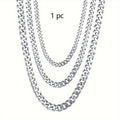 1pc Chaine Homme 3/5/7mm Titane