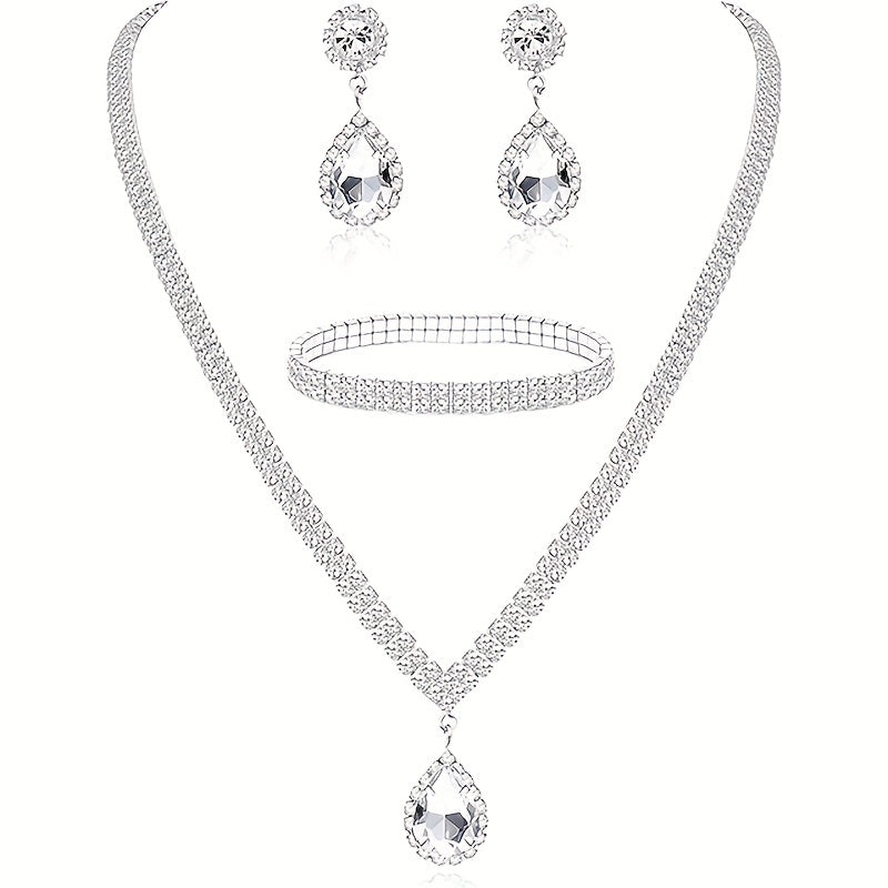 Set de Bijoux Femme Luxueux Diamant