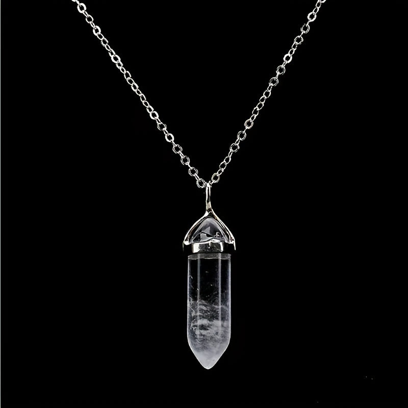 1pc Chaine Avec Pendentif Cristal