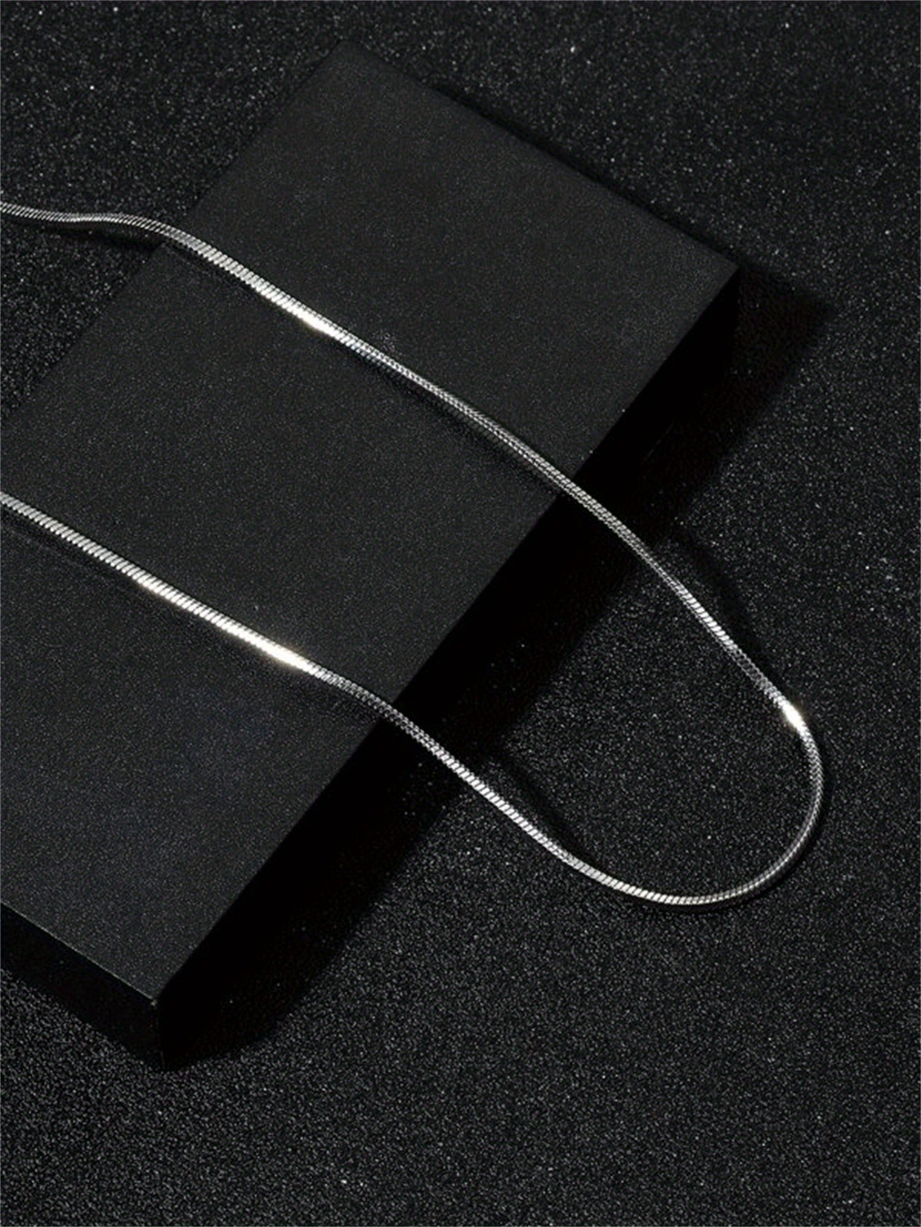 1Pc Chaine Homme Collier A Maillons Acier