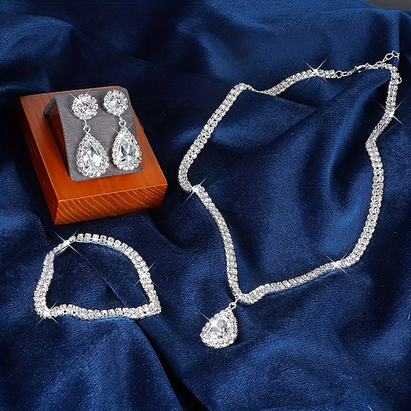 Set de Bijoux Femme Luxueux Diamant