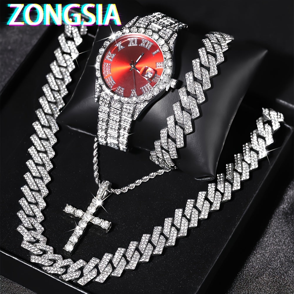 Set de bijoux Homme Bracelet Colliers Montre