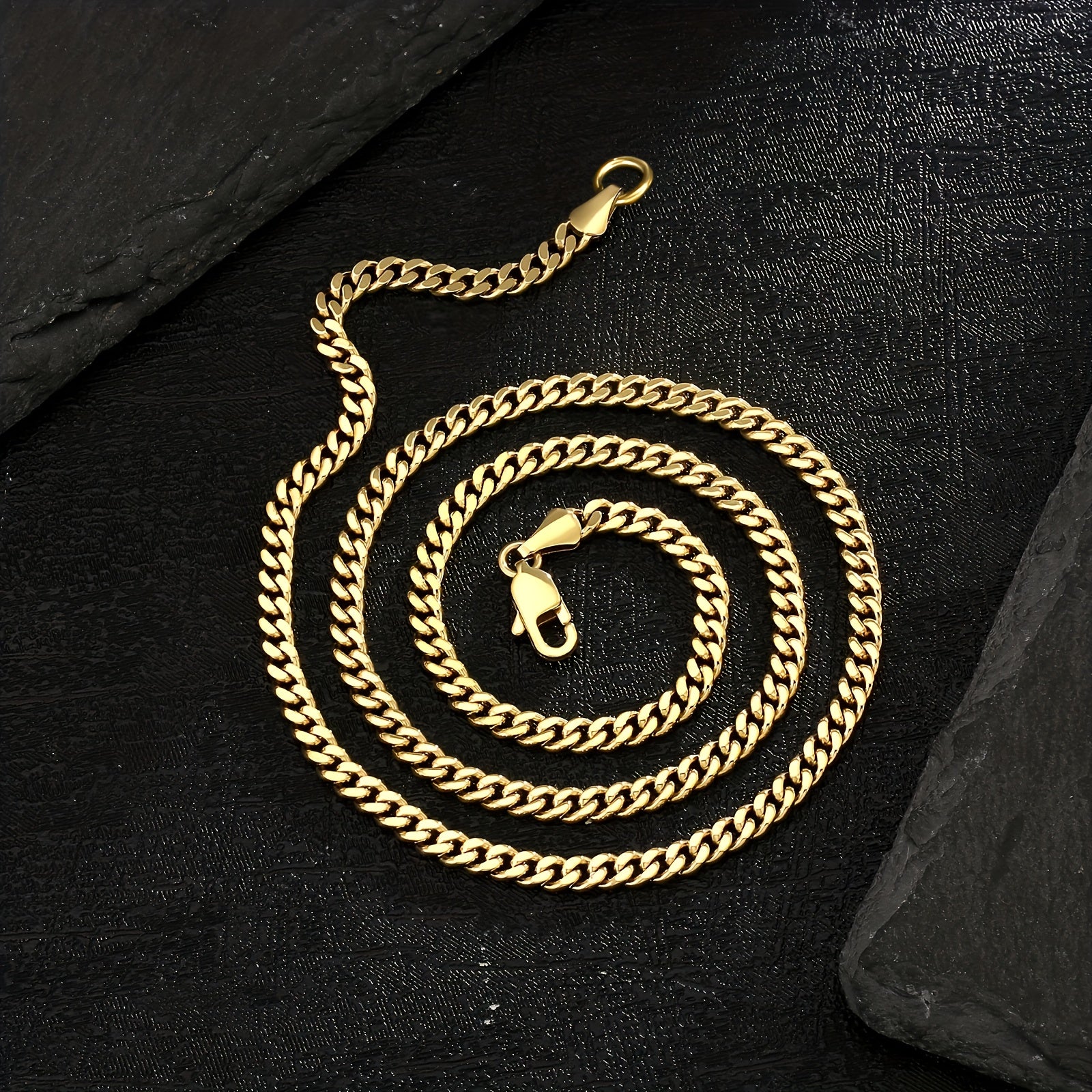 1pc Chaine Doré Homme