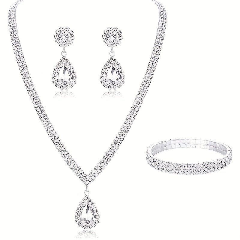 Set de Bijoux Femme Luxueux Diamant