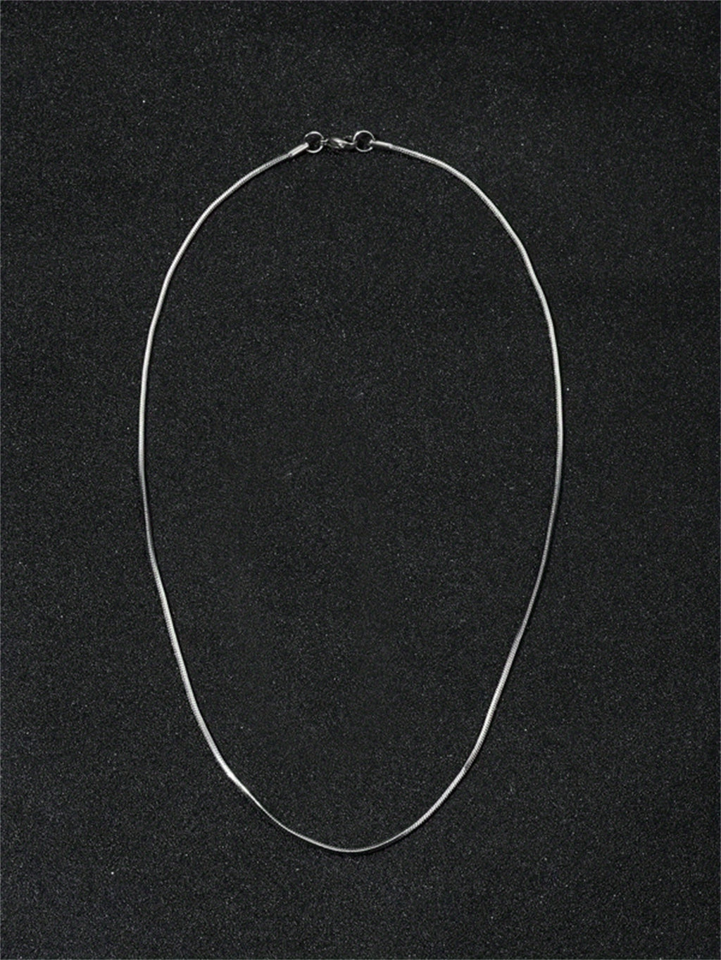 1Pc Chaine Homme Collier A Maillons Acier