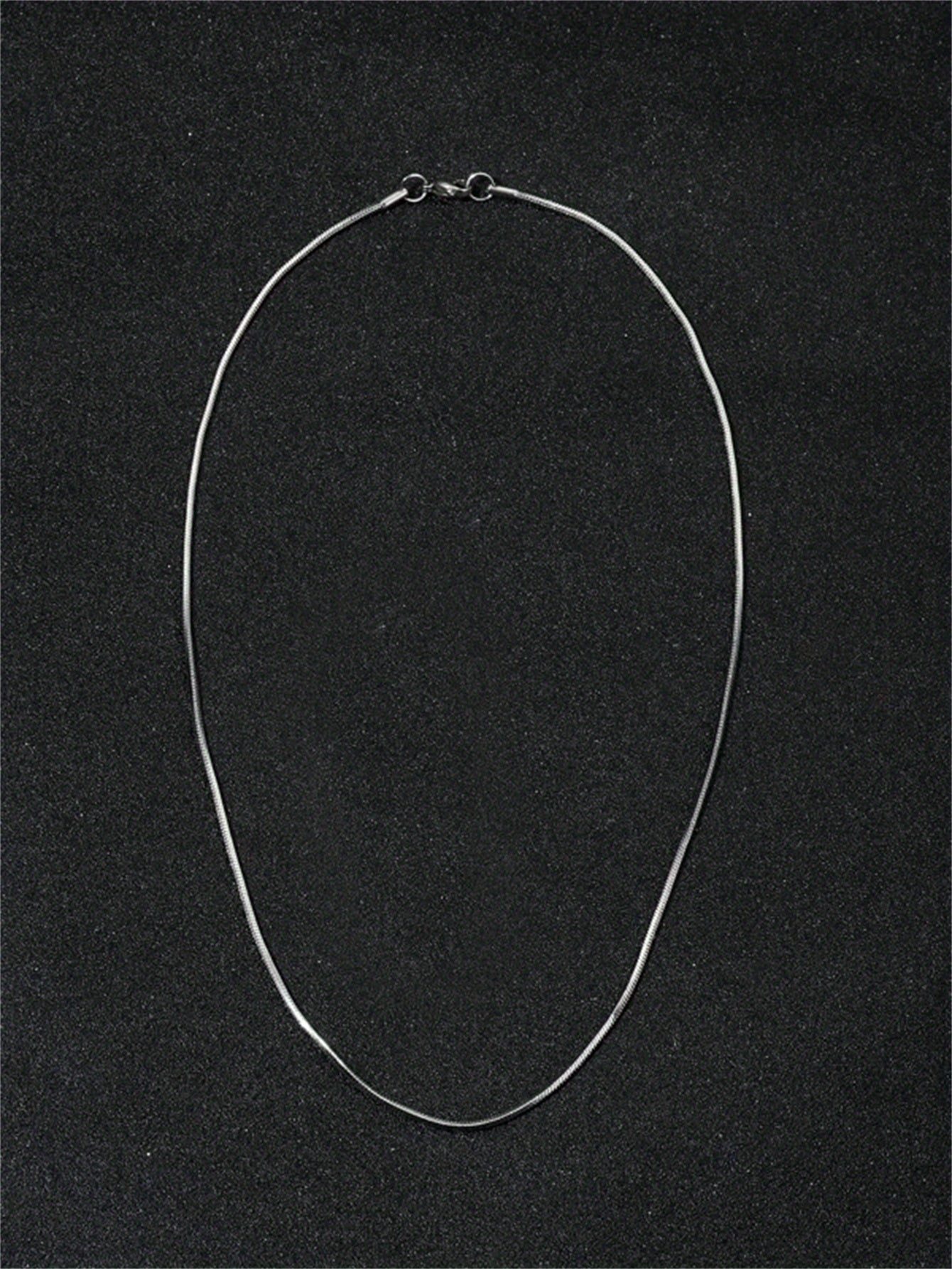 1Pc Chaine Homme Collier A Maillons Acier