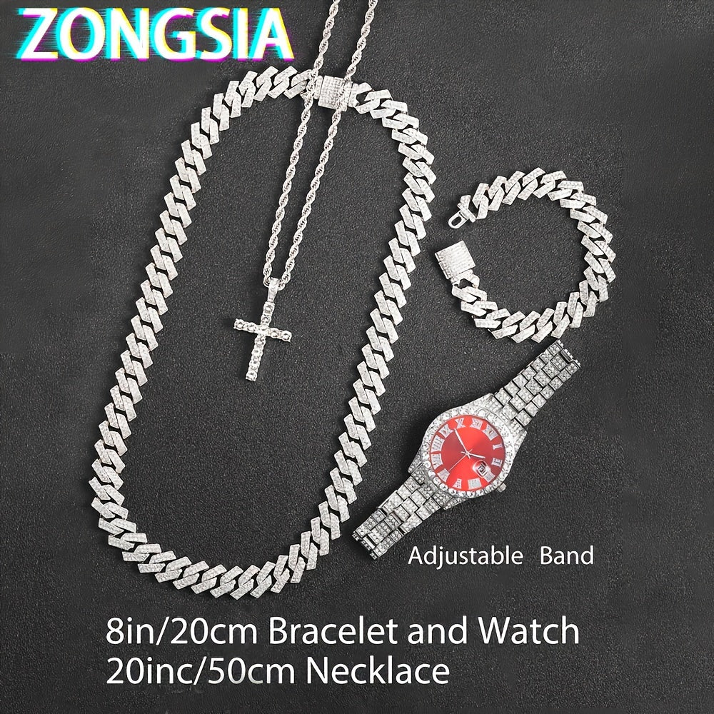 Set de bijoux Homme Bracelet Colliers Montre