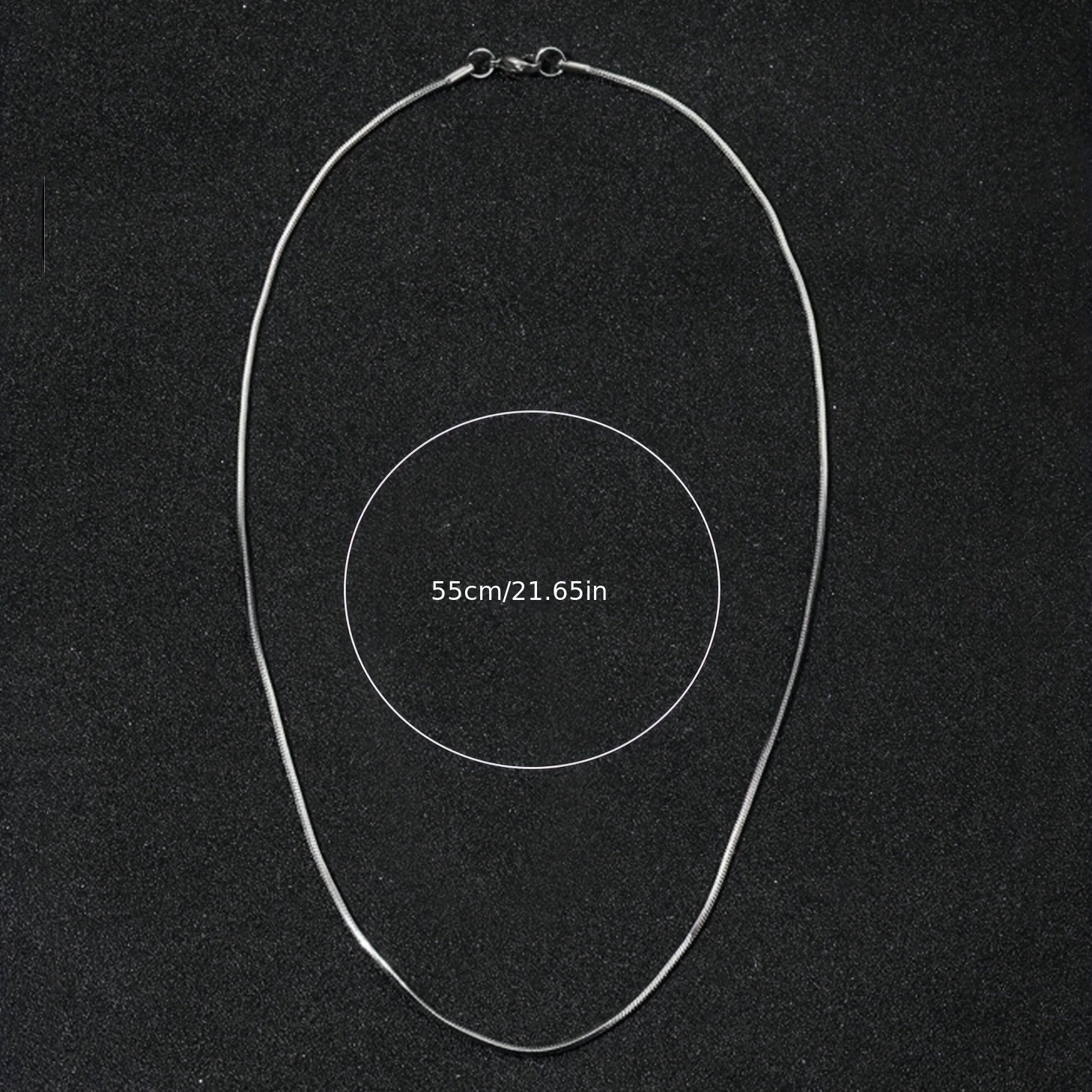 1Pc Chaine Homme Collier A Maillons Acier