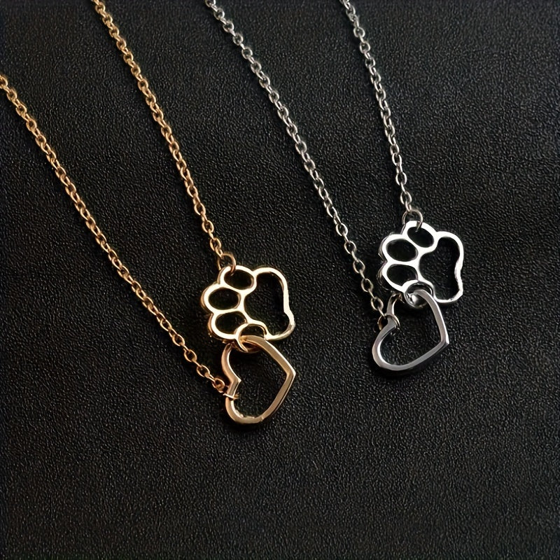 Collier Chaine Doré Argenté Coeur Pate