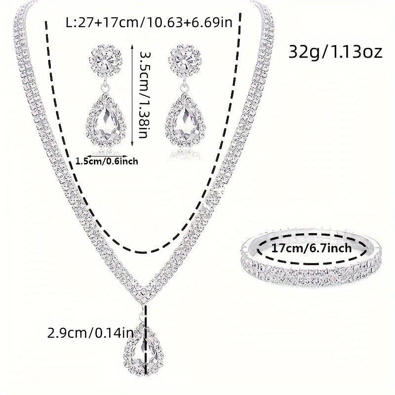 Set de Bijoux Femme Luxueux Diamant