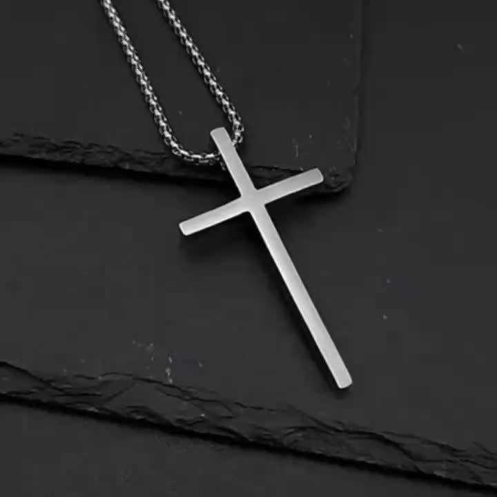 1pc Croix Chaine collier Homme/Femme