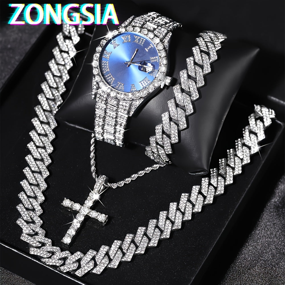 Set de bijoux Homme Bracelet Colliers Montre