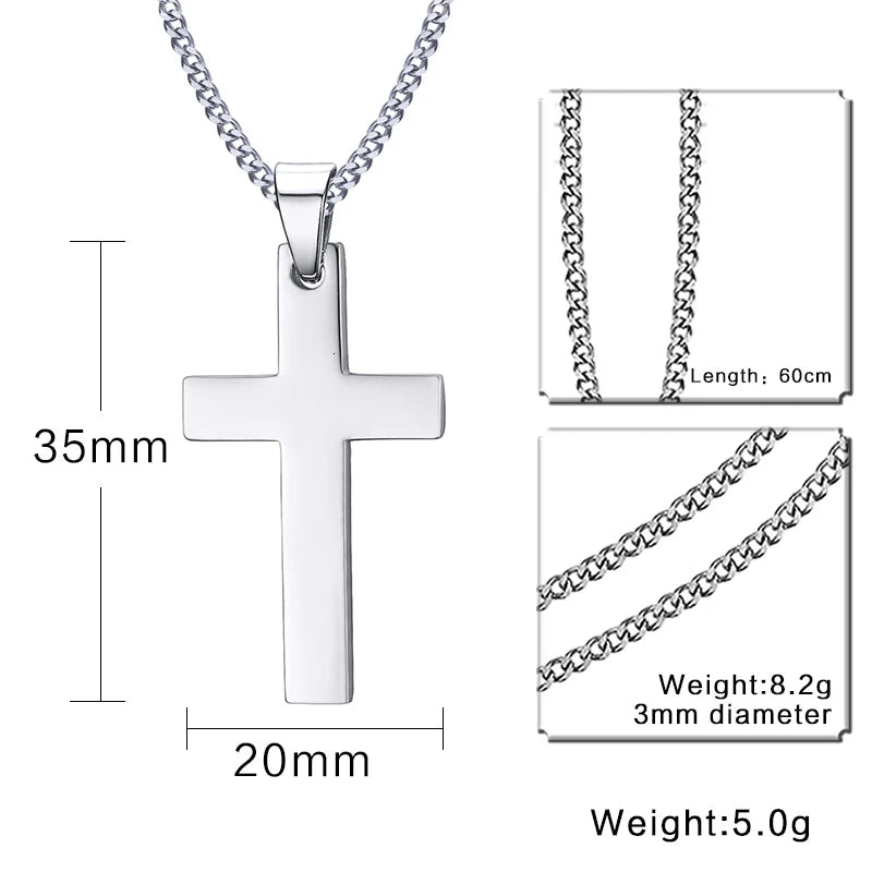Chaine Homme Croix or/argent/noir Collier