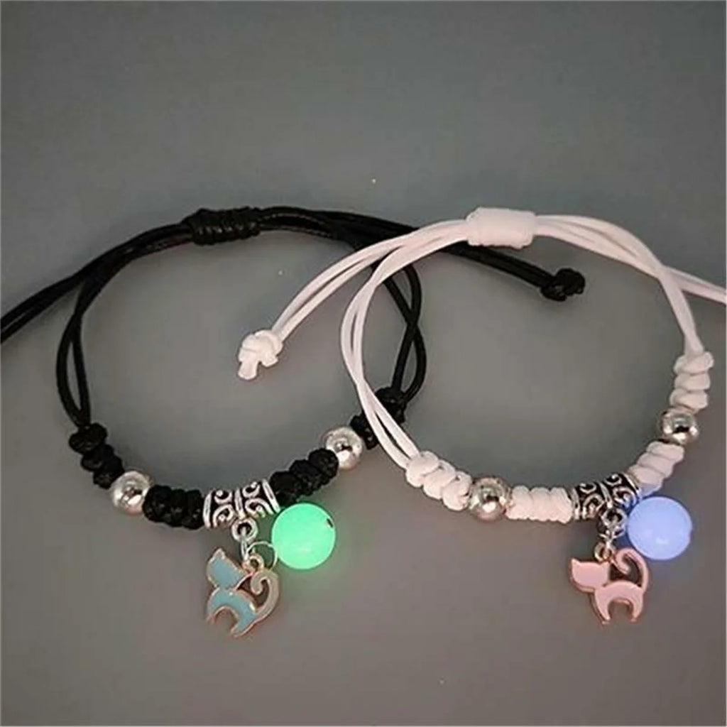 Bracelets Couples Amis Etoiles Chats