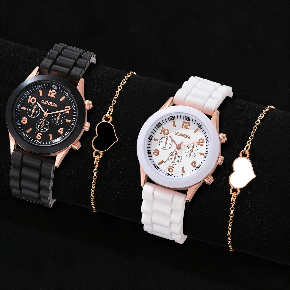 1/2PCS Couple Montre Saint Valentin