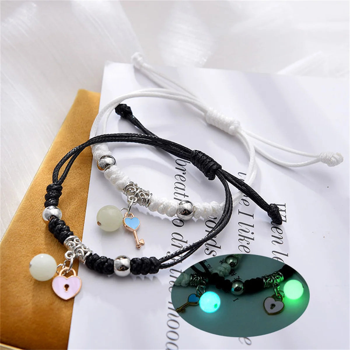 Bracelets Couples Amis Etoiles Chats