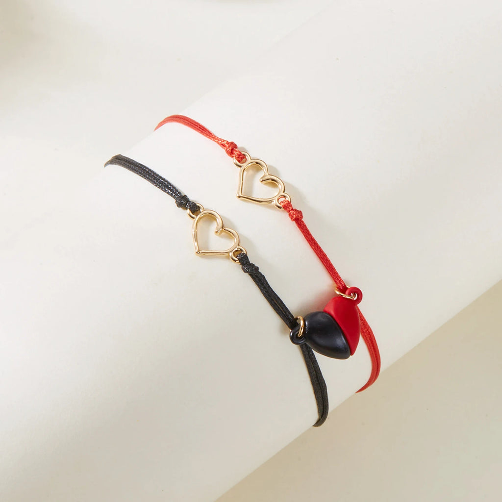 2pcs bracelets couple saint valentin