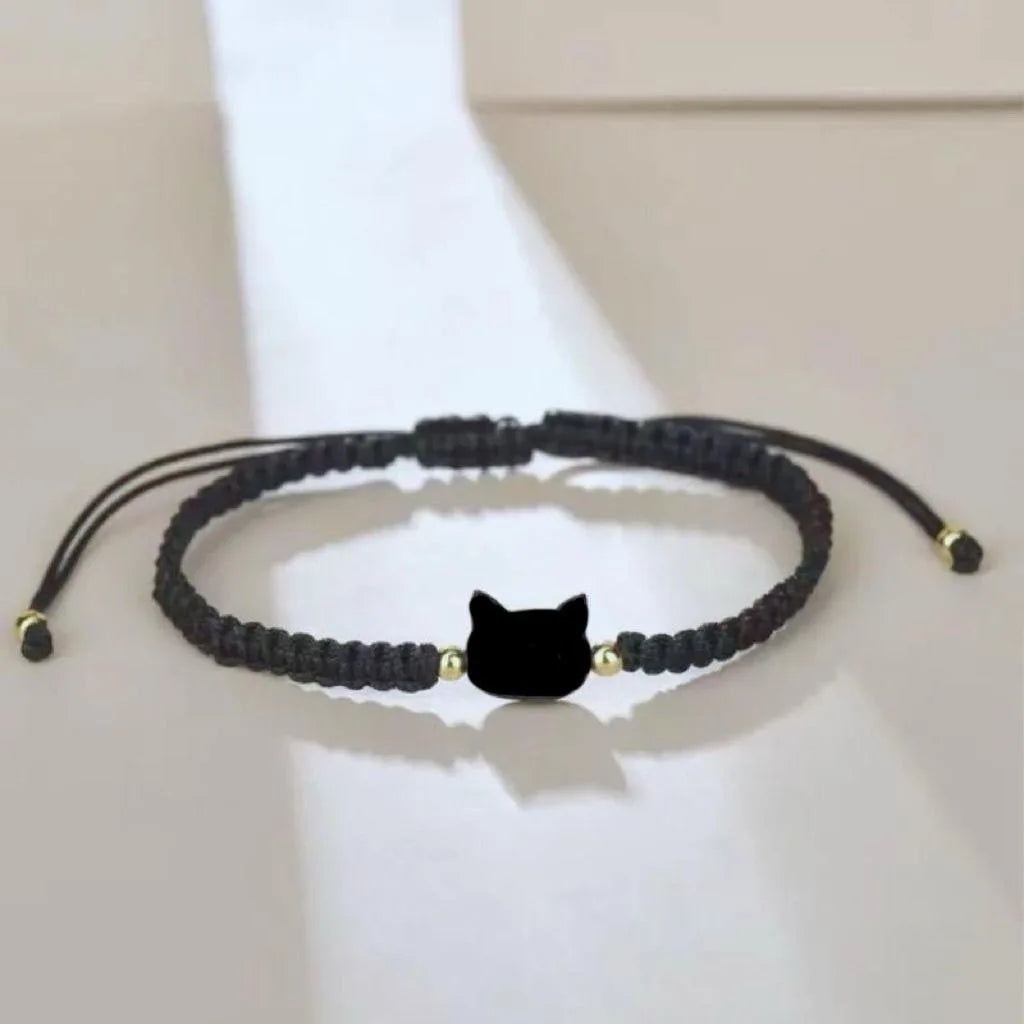 2pcs bracelets couple chats