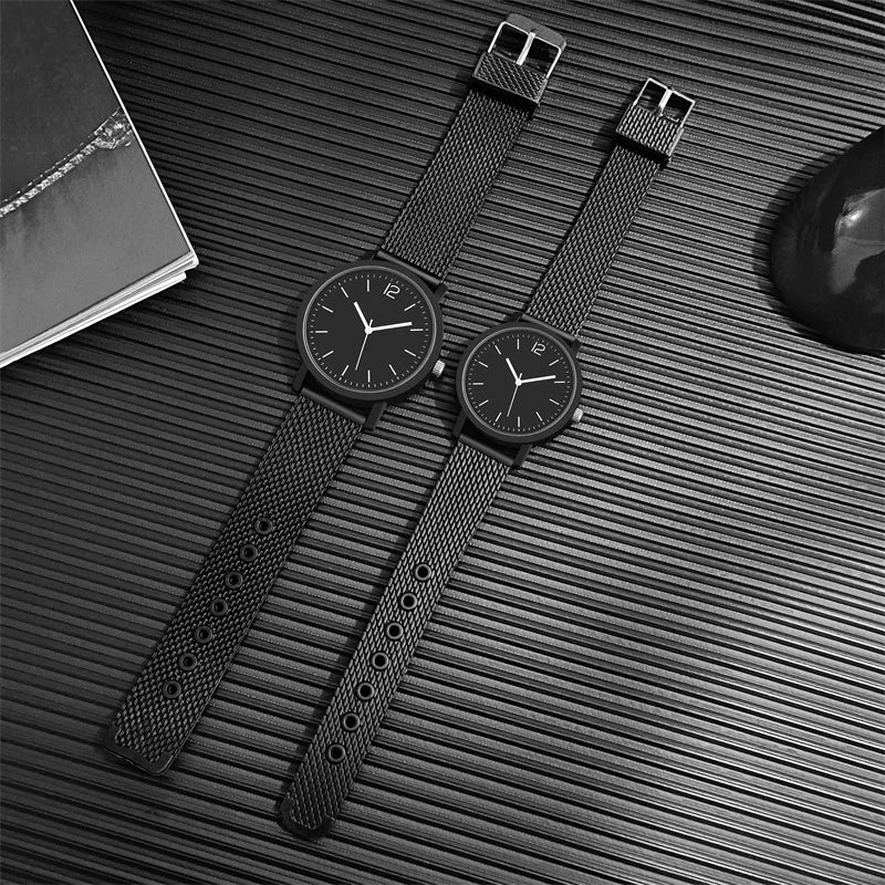 Montre couple saint valentin noir