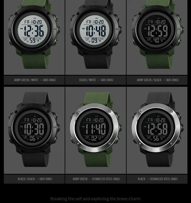 Montre Homme Décontracté Etanche Numérique