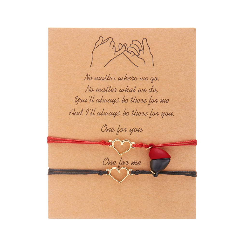 2pcs bracelets couple saint valentin