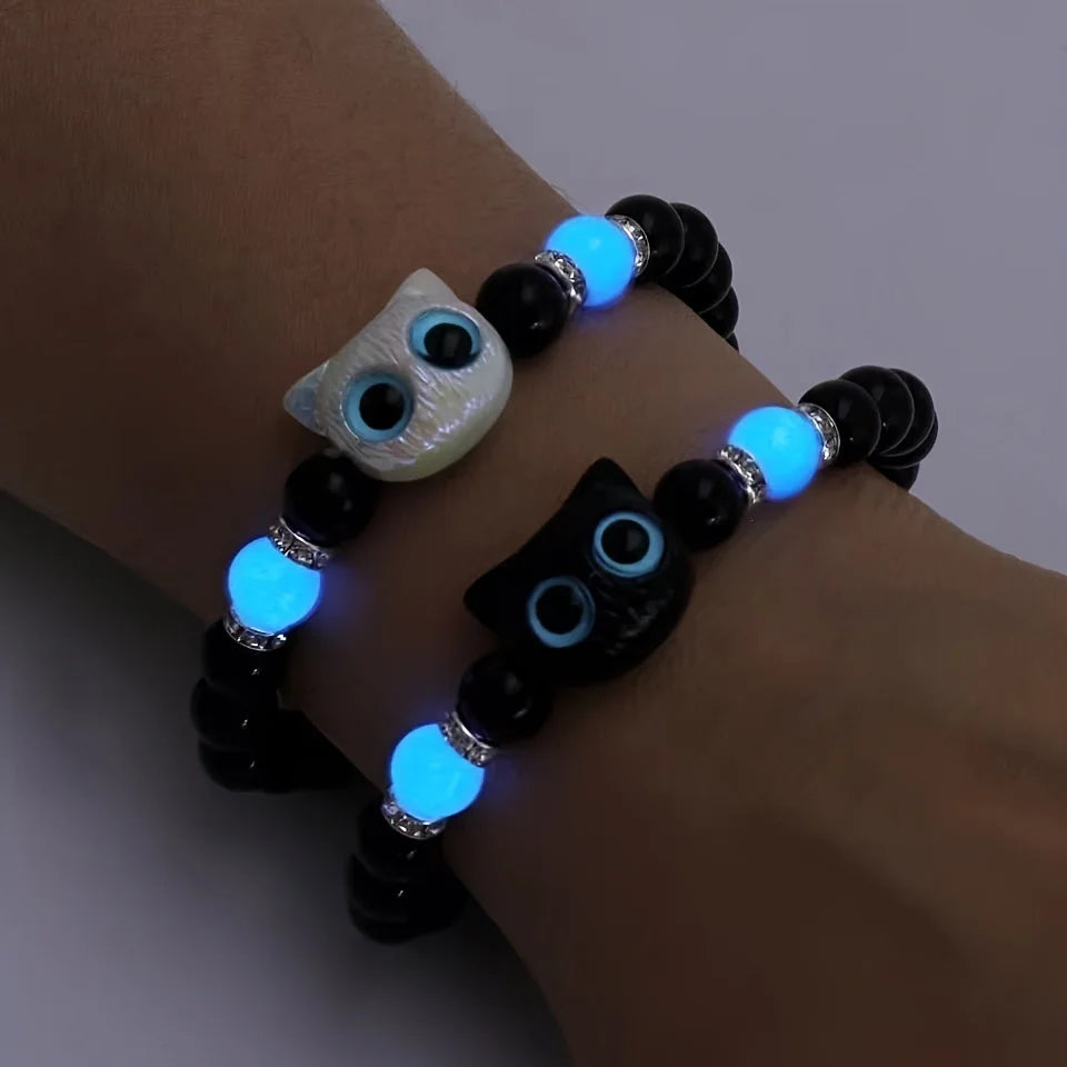 Bracelet Couple 1pcs Chat Lumineux Mignon