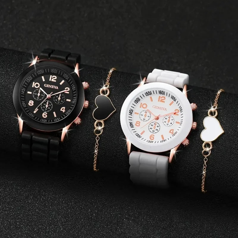 1/2PCS Couple Montre Saint Valentin