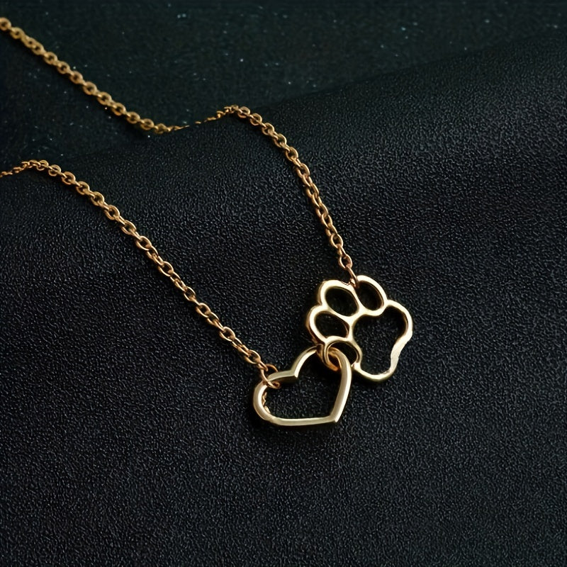 Collier Chaine Doré Argenté Coeur Pate