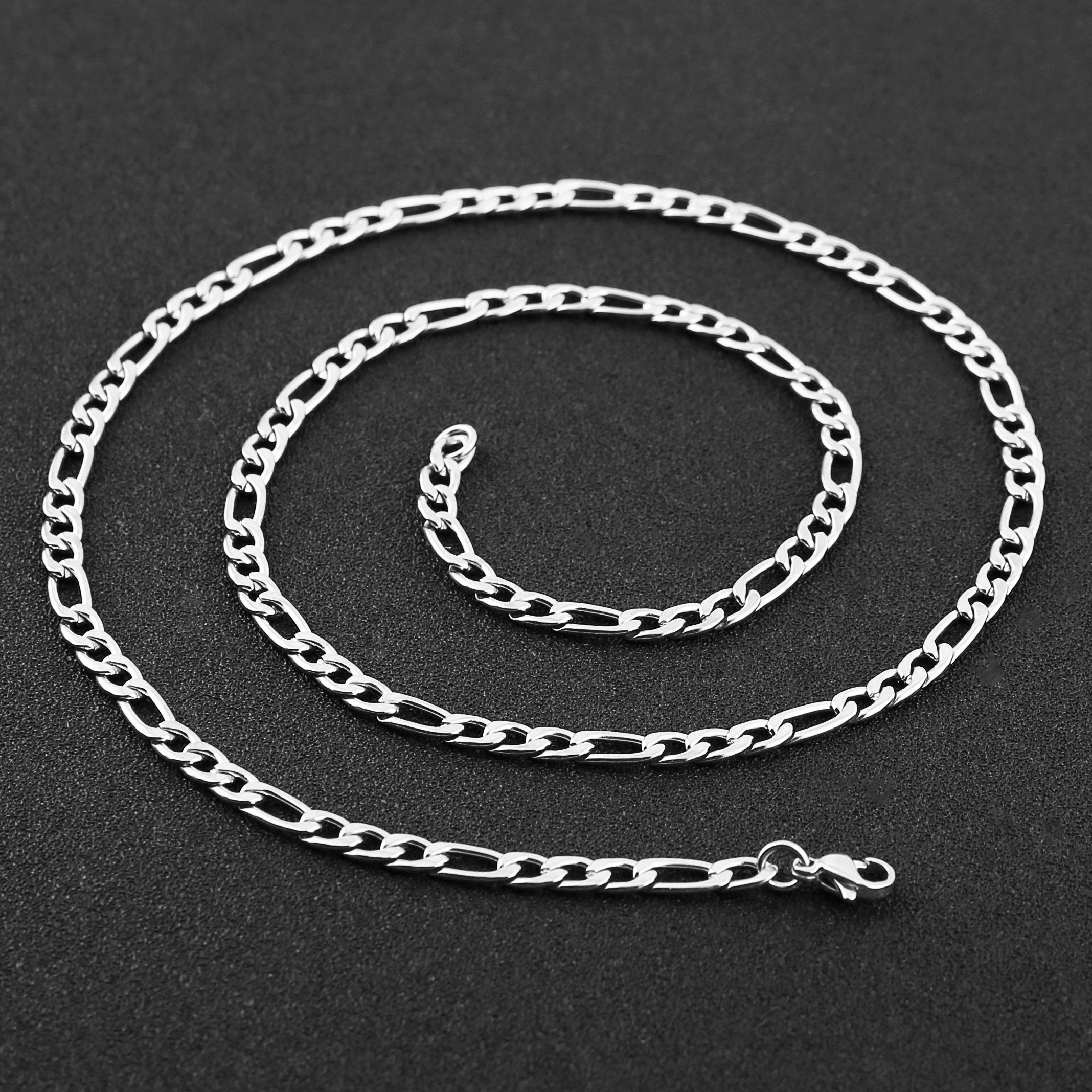 1pc Chaine Homme/Femme Collier Acier