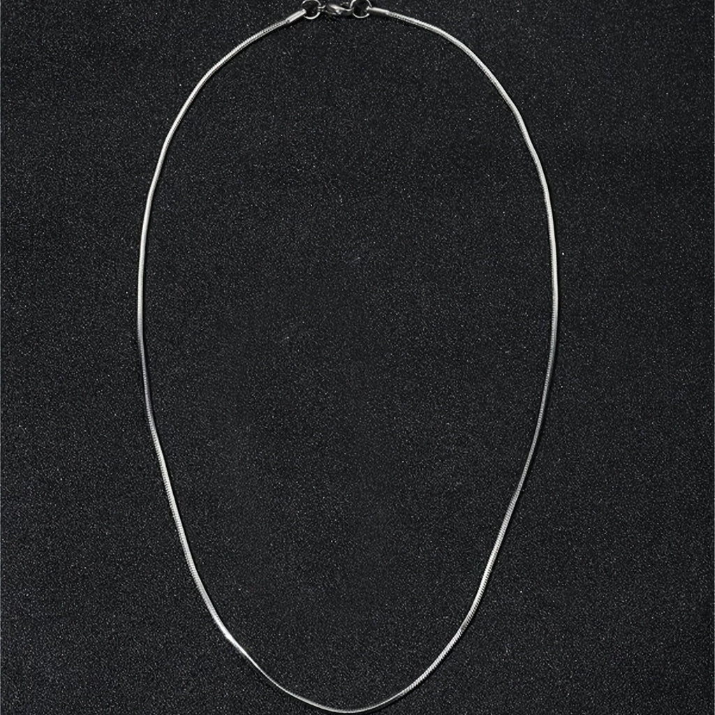 1Pc Chaine Homme Collier A Maillons Acier