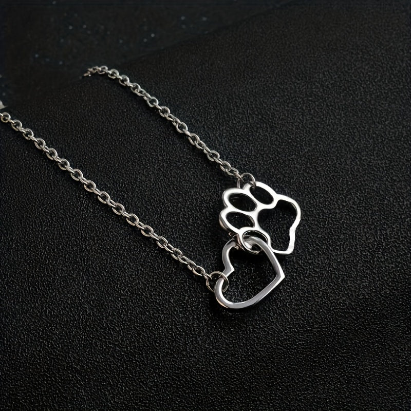 Collier Chaine Doré Argenté Coeur Pate