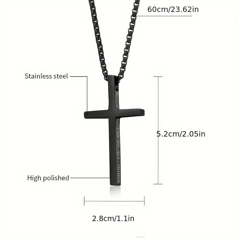 1pc Croix Chaine collier Homme/Femme