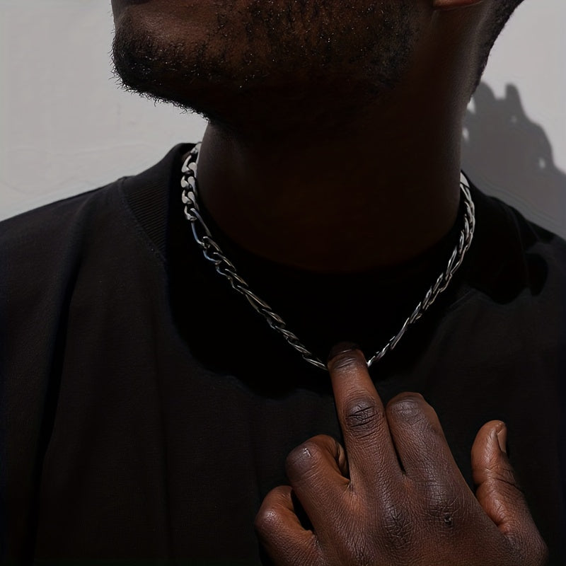 1pc Chaine Homme/Femme Collier Acier
