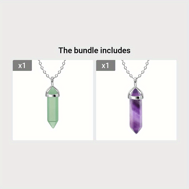 1pc Chaine Avec Pendentif Cristal