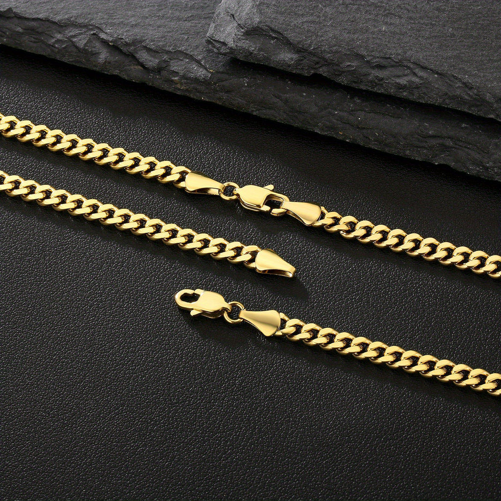 1pc Chaine Doré Homme