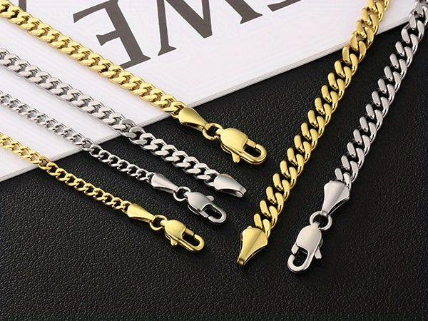 1pc Chaine Doré Homme