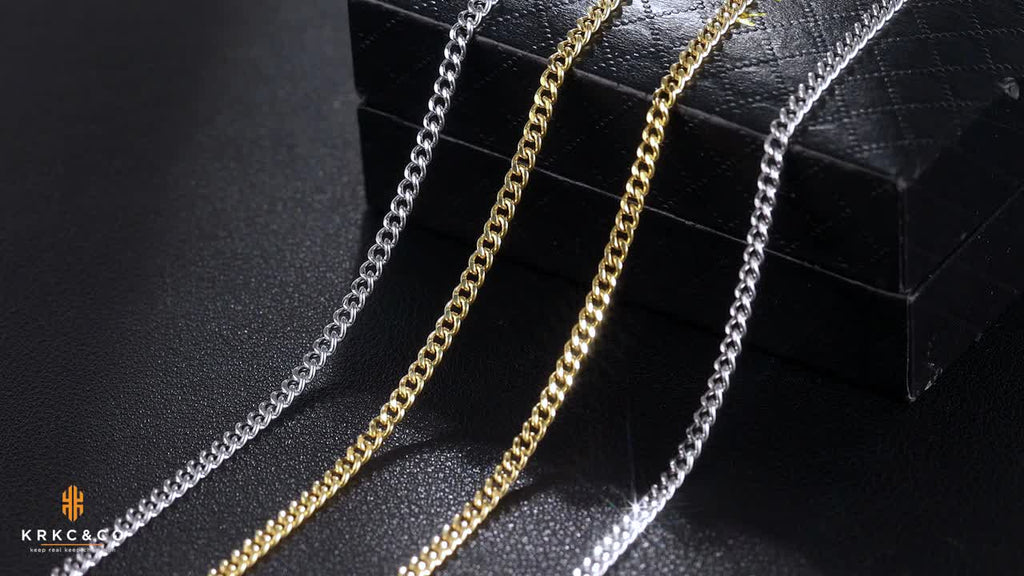 1pc Chaine Doré Homme