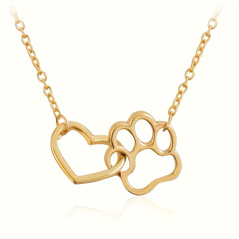 Collier Chaine Doré Argenté Coeur Pate