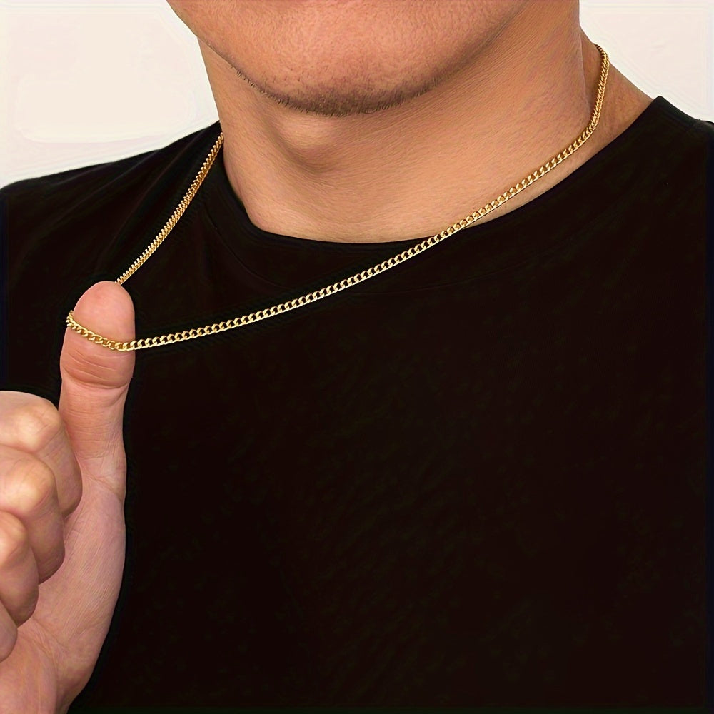 1pc Chaine Doré Homme