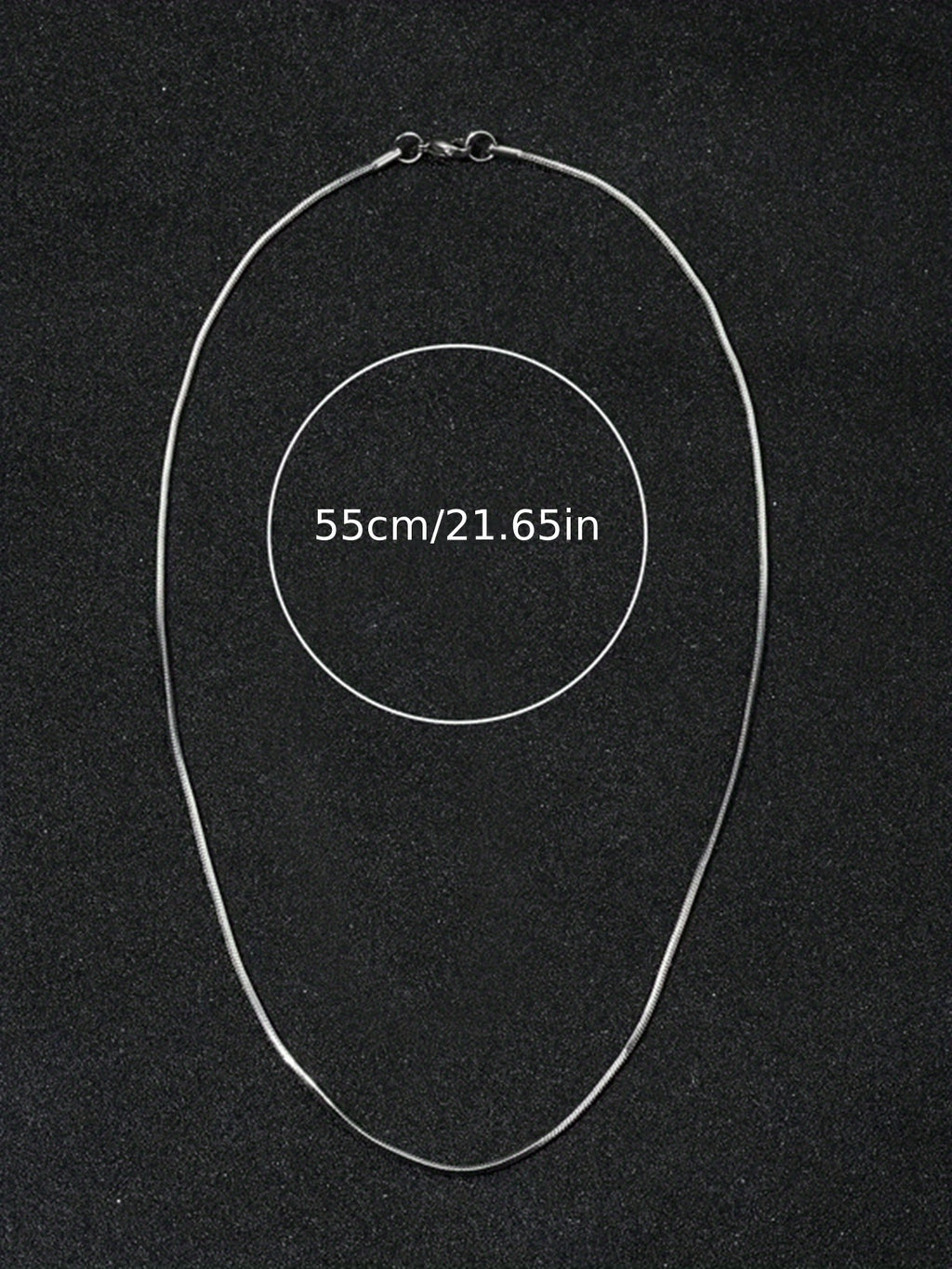 1Pc Chaine Homme Collier A Maillons Acier