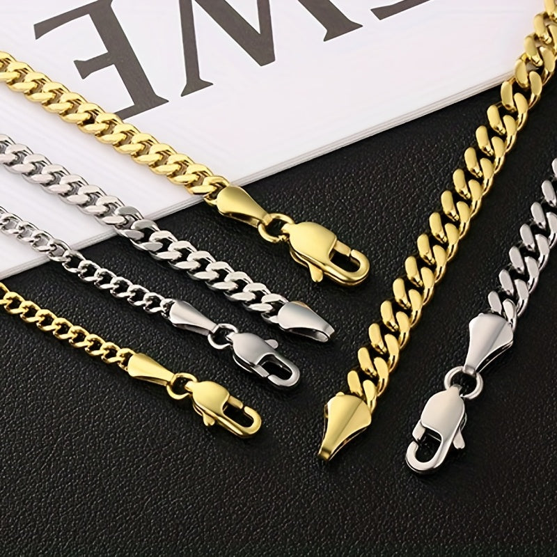 1pc Chaine Doré Homme