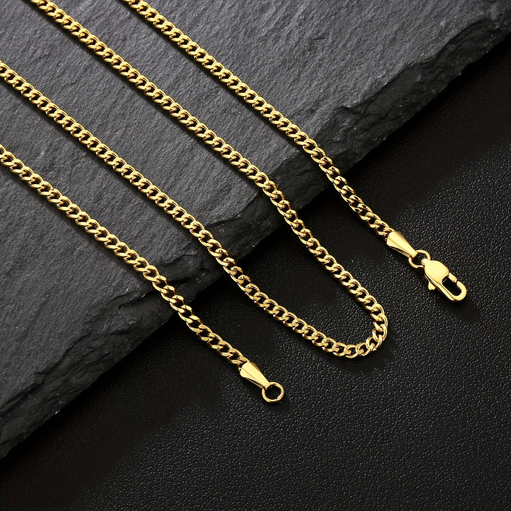 1pc Chaine Doré Homme