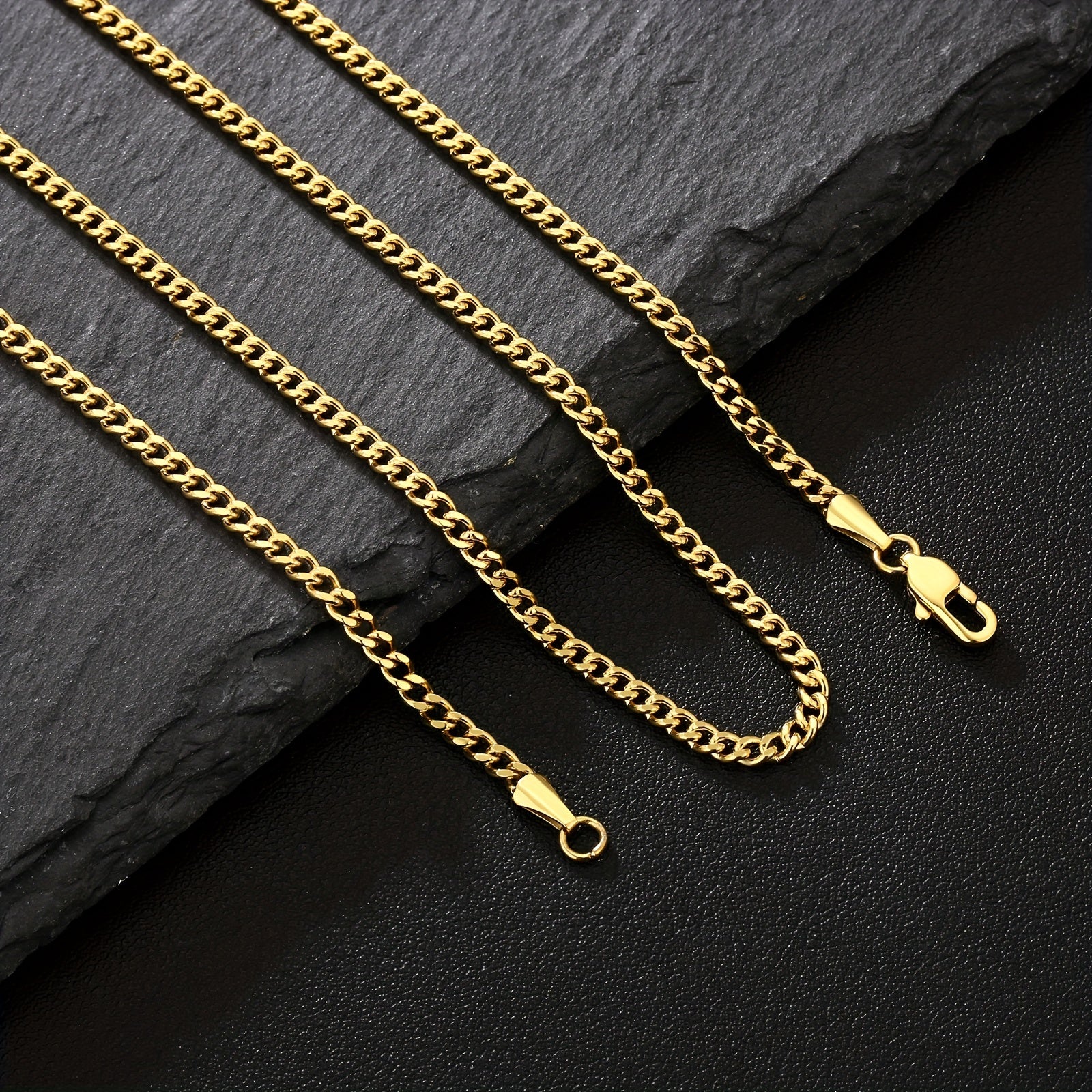 1pc Chaine Doré Homme